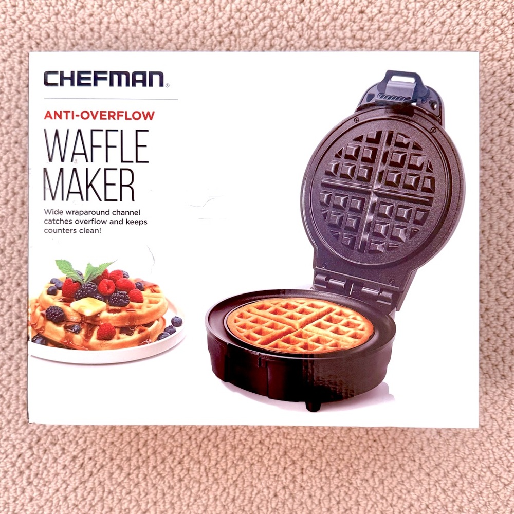 Chefman Anti-Overflow Waffle Maker